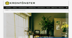 Desktop Screenshot of kronfonster.com