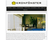 Tablet Screenshot of kronfonster.com